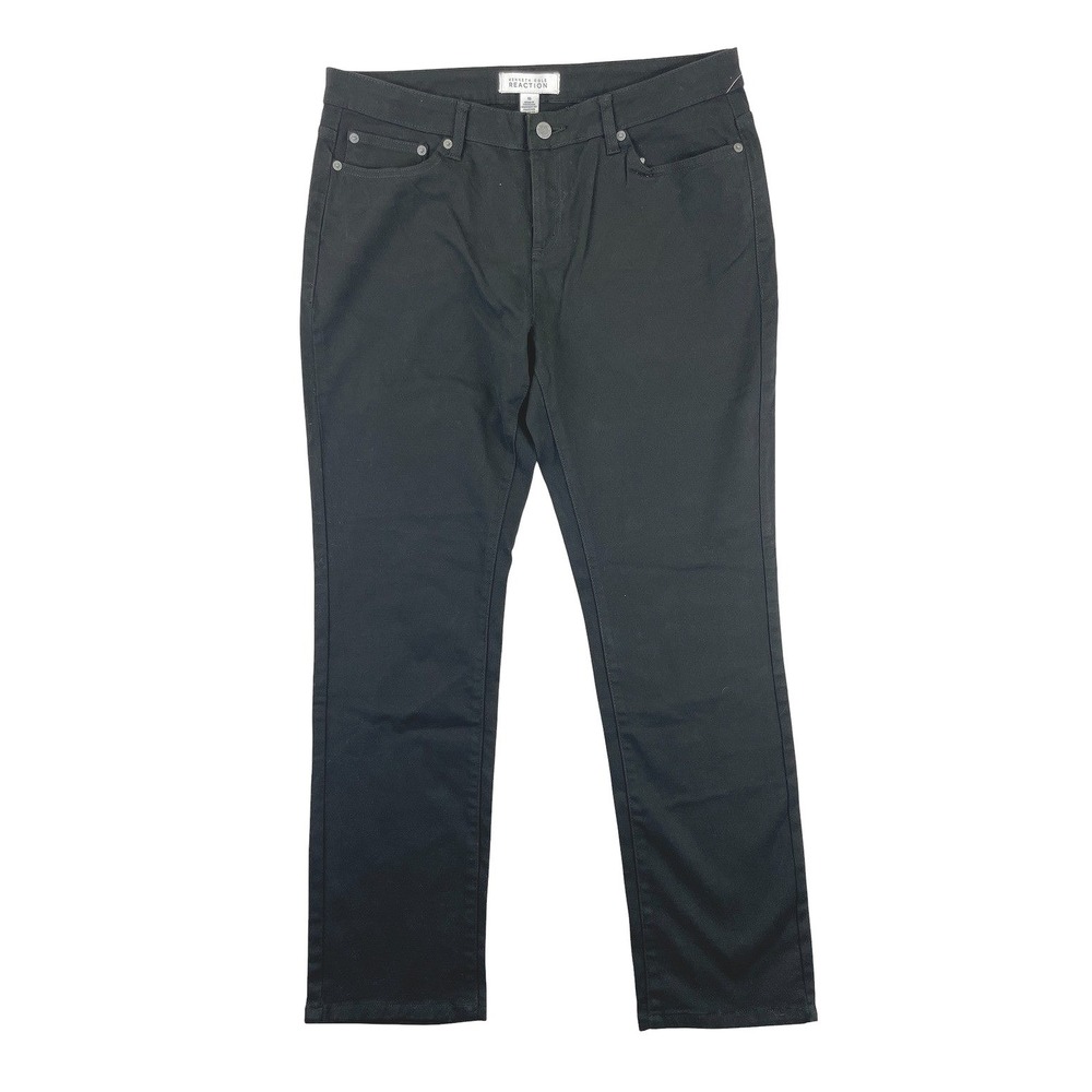 Kenneth Cole Reaction Stretch Skinny Pants Womens 16 Black Business Casual NWT